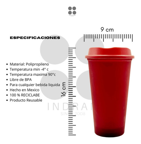 30 Vasos Plástico Reutilizables 16 Oz + Tapa De Cafe