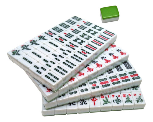 Mahjong Chino Con 146 Fichas, Mahjong De Viaje Blanco