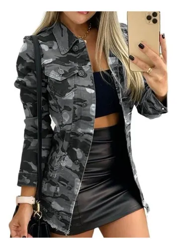 Camuflaje 2025 chaqueta mujer