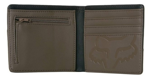 Imagen 3 de 3 de Billetera Corner Wallet Negra Atv Motocross Fox Head