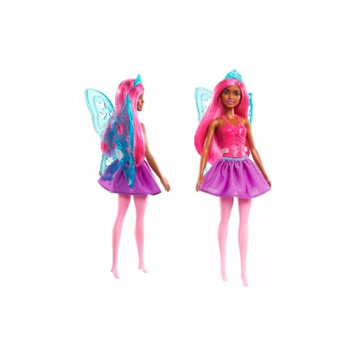 Muñeca Barbie Dreamtopia  Hada Cabello Rosa Y Alas Azules