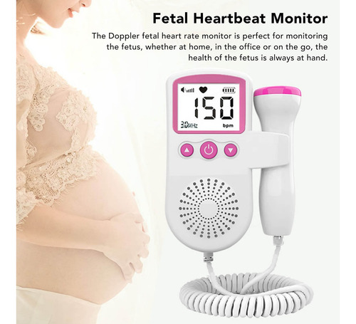 Monitor Fetal Portatil Con Pantalla Lcd Y Alta Precisión