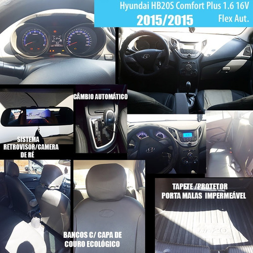 Imagem 2 de 15 de Hyundai Hb20s 1.6 Comfort Plus 16v Flex 4p Automático