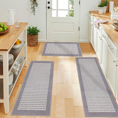 ~? Ileading Kitchen Mat Sets 3 Piezas Absorbente De Agua Alf