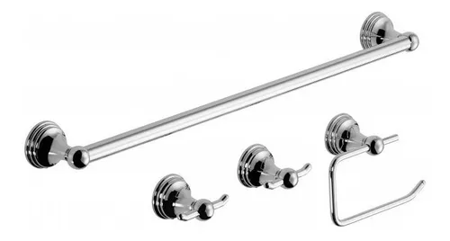 Accesorios Baño Kit Juego Piazza Sensus 6 Piezas Acero Inox