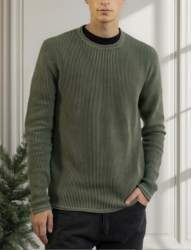 Sweater Panal Washed Anders Airborn Hombre
