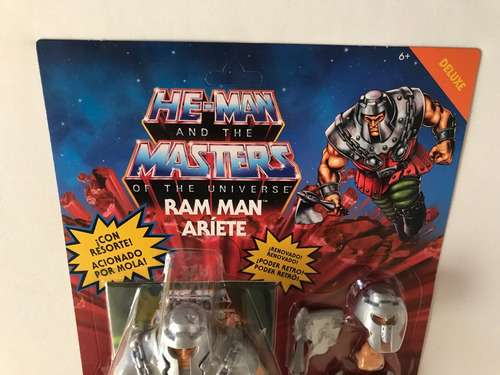 Ram Man Ariete Motu Origins Deluxe Retro Carton Mx Unpunched (Usado)