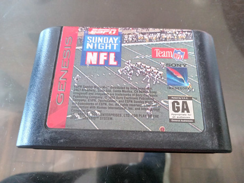 Espn Sunday Night Nfl Para Sega Genesis,funcionando