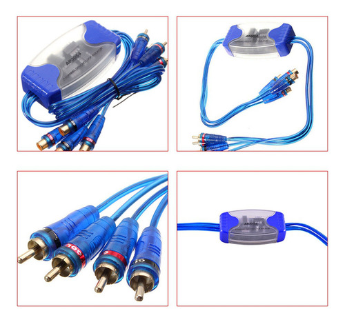 2x Supressor De Filtro De Ruído De Áudio Rca De 4 Canais Gro