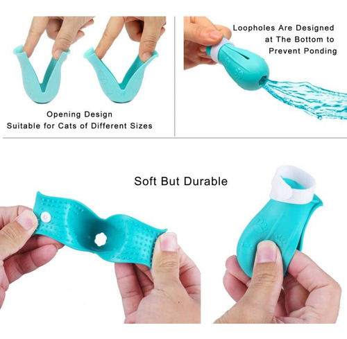 Guantes De Baño Resistentes A Los Arañazos Para Gatos, 4 Pie