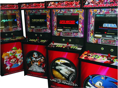 Imagen 1 de 10 de Multijuegoarcade Slim Lcd 5300 Juegos Mame 2 Jugadores
