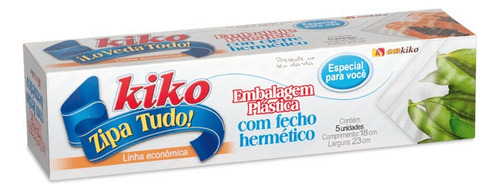 Embalagem Plástica C/ Fecho Hermético 5 Pçs