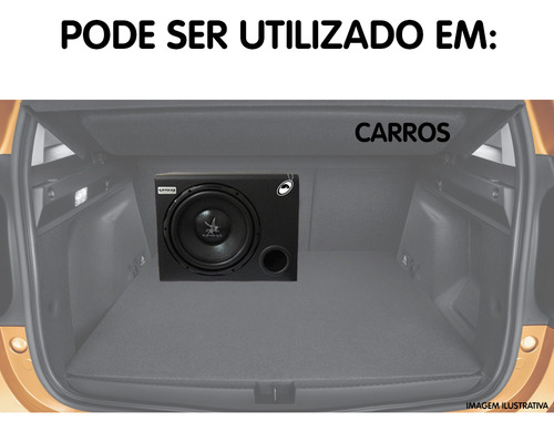 Caixa Amplificada Automotiva Cxs303 12 Pol 350w Rms Corzus