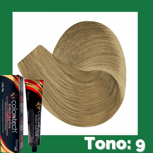 Color Tech Tinte Cabello Tono Natural 9 Rubio Muy Claro