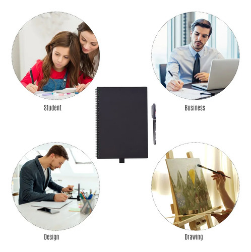 Smart Notebook B5 Reutilizable, 30 Hojas