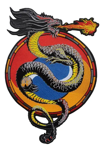 Parche Bordado Dragón Japonés Figura Legendaria Mitología