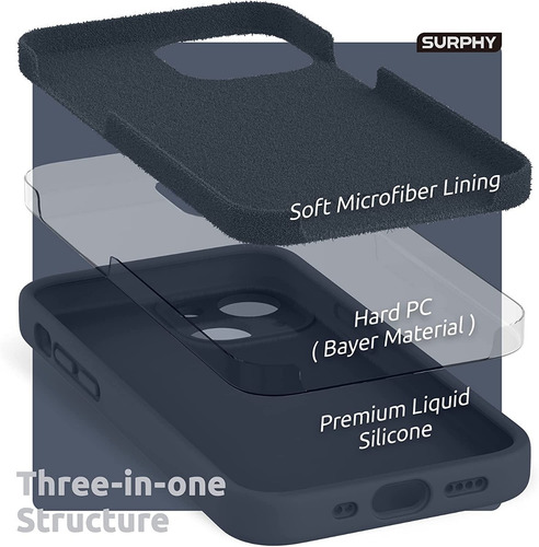 Imagen 4 de 10 de Carcasa De Silicona Para iPhone 14 / Plus / Pro / Pro Max