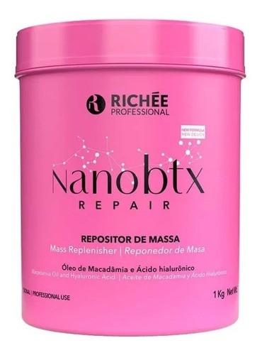 Richee Profissional Nanobtx Repair Repositor De Massa 1kg