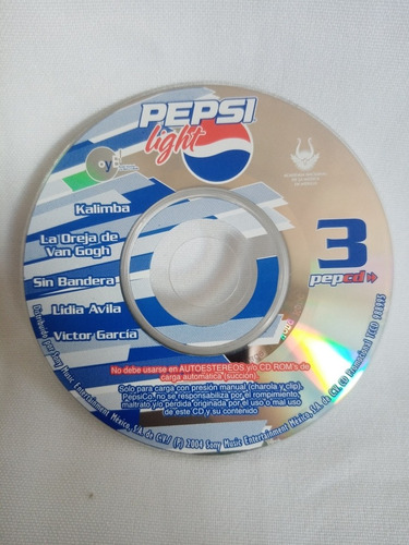 Porta Pepsi Cd's Mini Disk Promociomales De Pepsi 2004 (Usado)