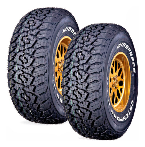 Kit 2 Llantas Windforce 215/85r16 Catchfors A/t Ii 115/112r