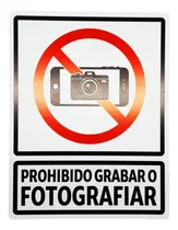 Comprar Señalamiento Letrero Prohibido Grabar 20x25cm Estireno