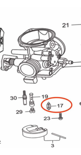 Punzua De Carburador Hero Ignitor 125