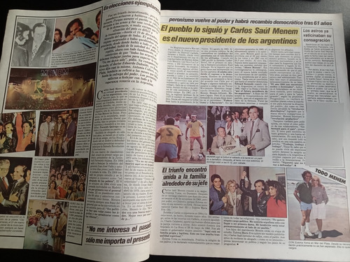 Revista Semanario Tabloide 516 Menem Presidente 1989 16/5 (Usado)
