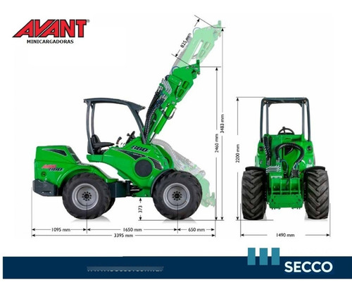 Imagen 2 de 13 de Minicargadora Articulada Multifunción Avant Nueva 850 Desde