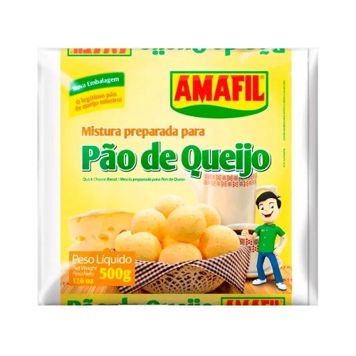 Amafil, Mezcla Para Preparar Pan De Queso 500 Gr 