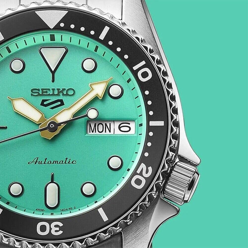 Seiko 5 Sports Srpk33 10 Atm Resistente À Água 38,0 Mm Com