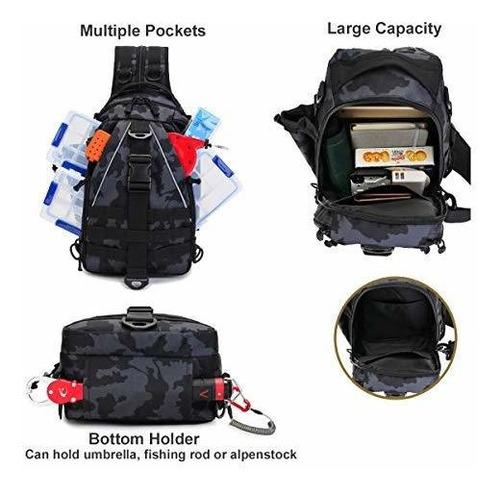 Imagen 4 de 7 de Bravehawk Outdoors Mochila Táctica De Nailon 800d Militar O