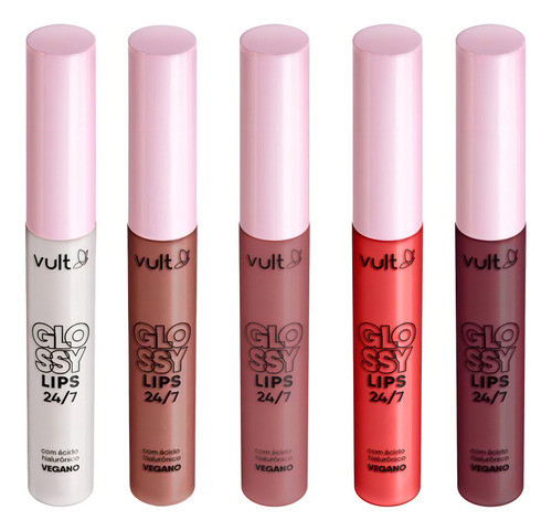 Kit Gloss Labial Vult Glossy Lips 24/7incolor C/5