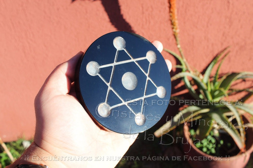 Base Espejo Obsidiana Reiki Meditacion New Age