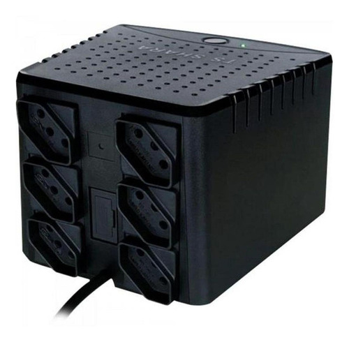 Estabilizador de tensão Ts Shara PowerEst Home 9007 1000VA entrada de 115V/220V e saída de 115V preto