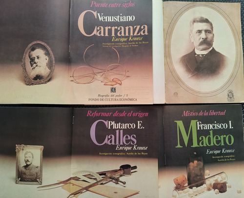 Porfirio Díaz Francisco I Madero. Plutarco Y Venustiano Carr (Usado)