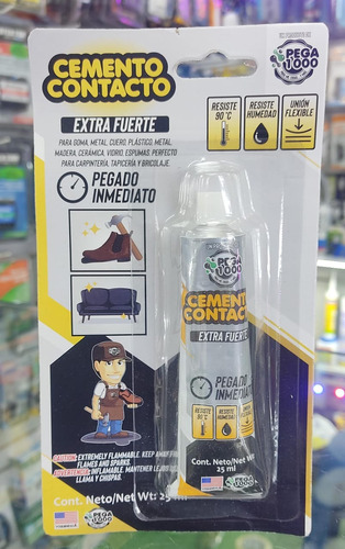 Cemento Pega 1000 Marca Ferco De Contacto 25 Ml