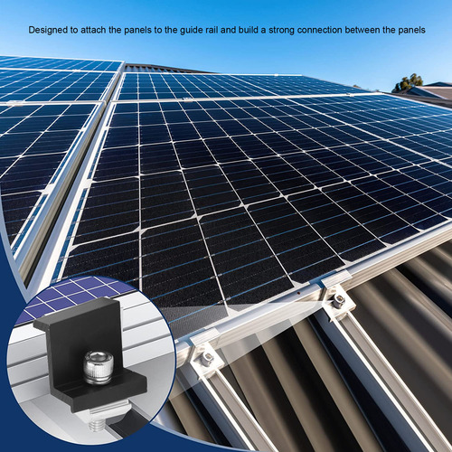 Abrazadera De Soporte Solar Z, 12 Piezas, Extremo De Panel F