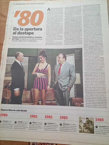 Suplemento Clarín 60 Años De Tv Año 2011 Silvina Luna Tato E (Usado)