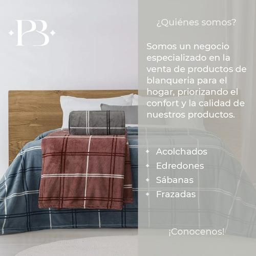 Edredon Abrigado King Size De Flanel Reverso Corderito Vison Claro Lisa