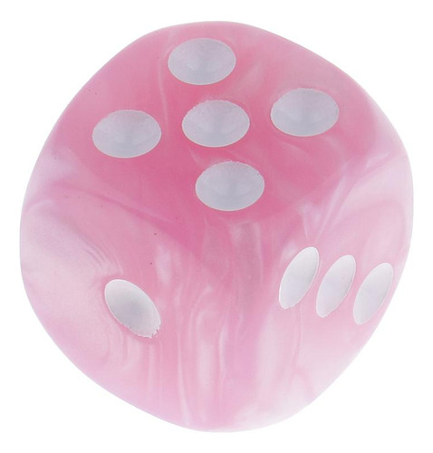 2 Dados De Plástico D6 De Color 6 Para , Pub, Casino,