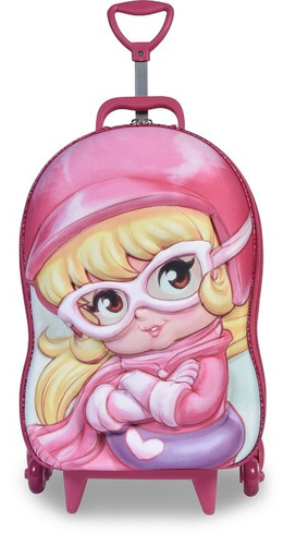 Imagem 5 de 10 de Mochilete Penelope Charminho Light 3d Escolar + Lancheira