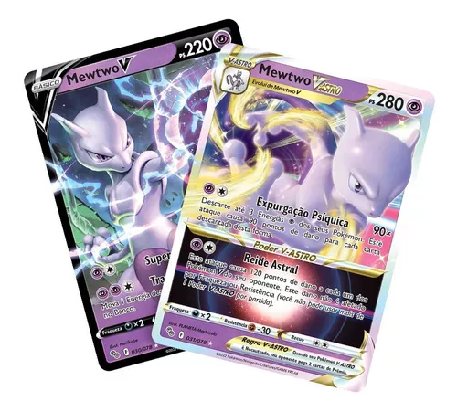 65 Sleeves Mewtwo - Pokemon GO - Capa para cartas - Proteção para cartas  Pokemon - Escorrega o Preço