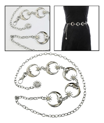 Para Cinturón De Cadena Corporal Con Colgante De Luna Y