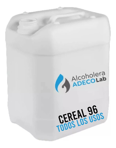 Alcohol Etilico De Cereal 96 - Bidón 20 Lts