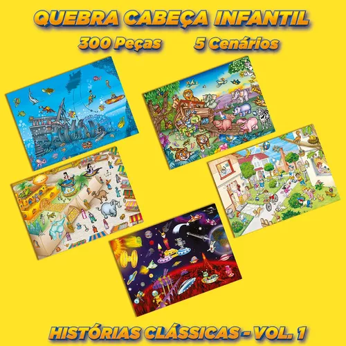 Kit Quebra Cabeça Infantil - 60 Peças - Akikola