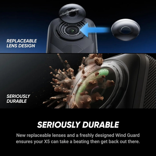 Cámara De Acción Insta360 X5 360° 8k Standard Bundle