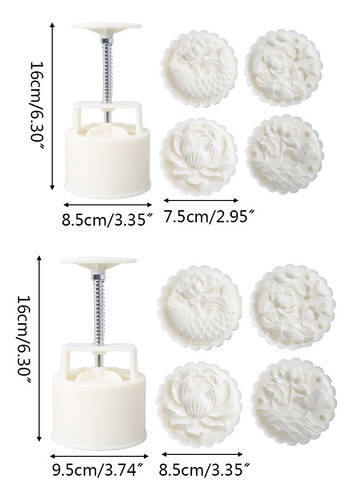 (01 #mold) Cortador De Biscoitos Mooncake Mold 3d Flower Fis