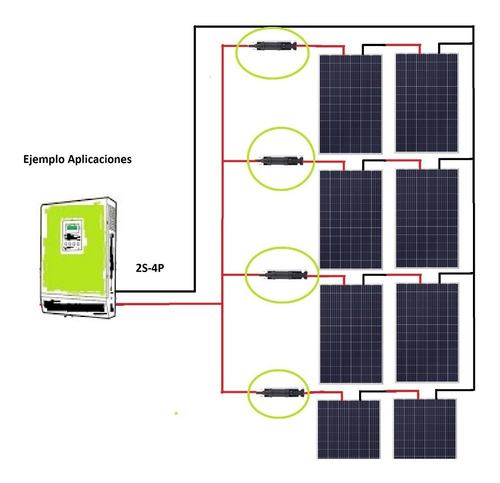 4pz Diodo Panel Solar Mc4 30a Protección Aumenta Producción