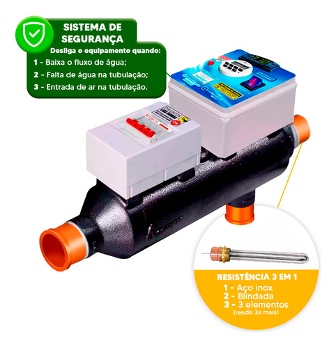 Calor Aquecimento Para Piscinas De Até 180 Mil L Com Comando Por Wifi Quente 220V