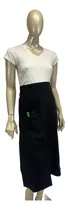 Comprar Delantal X2 Largo Con Bolsillo Chef Mozo Negro-uniformes